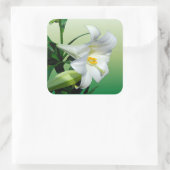 Osterlilie Quadratischer Aufkleber (Tasche)