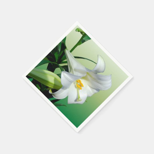 Osterlilie Serviette (Ecke)