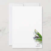 Osterlilie u. Kreuz-Einladung Einladung (Rückseite)