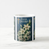 Osterlilien-Blume, Vintager religiöser Ostern Kaffeetasse (Mittel)