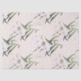Osterlilien-Diagonalbotanisches Seidenpapier