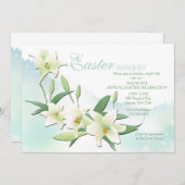 Osterlilien-Einladung Einladung (Vorne/Hinten)