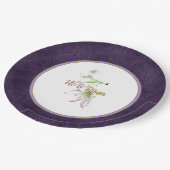 Osterlilien-Papier-Teller wird er gestiegen Pappteller (Schrägansicht)