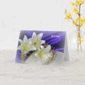 Osterlilien zur Bibel Karte (Gelbe Blume)