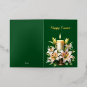 Osterlilies Candle Illustration (Äußere Ablage)