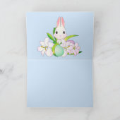 Osterlilies & Sweet Bunnies Feiertagskarte (Innenseite)