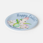 Osterlilies & Sweet Bunnies Pappteller (Schrägansicht)