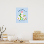 Osterlilies & Sweet Bunnies Poster (Küche)