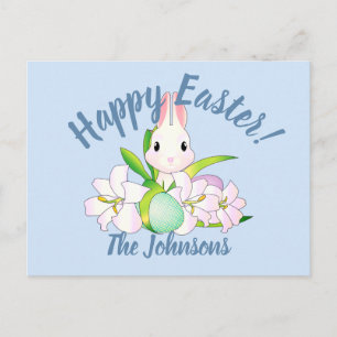 Osterlilies & Sweet Bunnies Postkarte