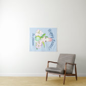 Osterlilies & Sweet Bunnies Wandteppich (Beispiel (Horizontal))