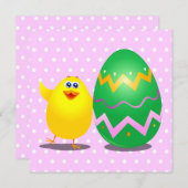 Osterlustiger Küken, Einladung (Vorne/Hinten)