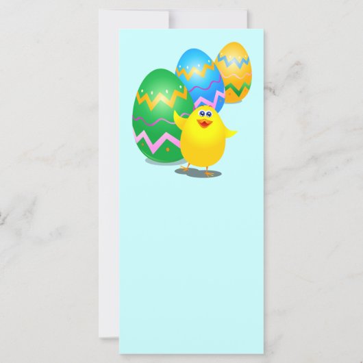 Osterlustiger Küken, Rack-Karte (Rückseite)