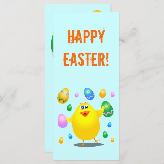 Osterlustiger Küken, Rack-Karte (Vorne/Hinten)