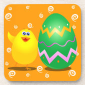 Osterlustiger Küken, Untersetzer (Vorderseite)