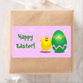 Osterlustiges Küken, Etikett (Insitu)