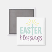 Ostermagnet "Ostersegnung" Kreuzworträtsel Kunst Magnet (Vorderseite/Rückseite)