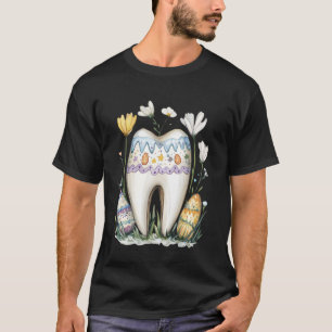 Ostermal Zahn Frühling Blumen Eier Hygienikerin Os T-Shirt