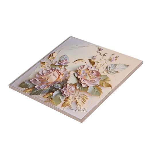 Ostermalerei auf Blumenkohl Fliese (Seite)