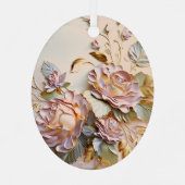 Ostermalerei mit Blumenmuster Ornament Aus Metall (Rückseite)