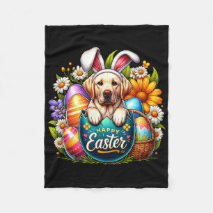Ostermalinois-Welpe Florales Ostern Farbige Eier Fleecedecke
