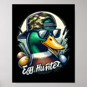 Ostermallard Ente Die Jagd ist auf Ostern Camoufla Poster