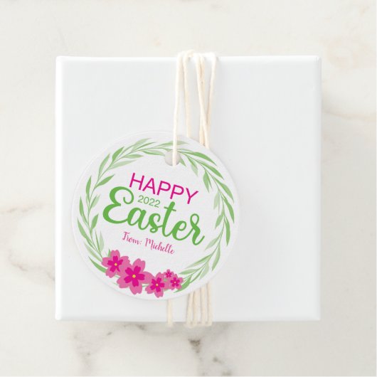 Ostermarken - Blume Geschenkanhänger (Beispiel)