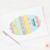 Ostermarken für Leckereien Ovaler Aufkleber (Umschlag)