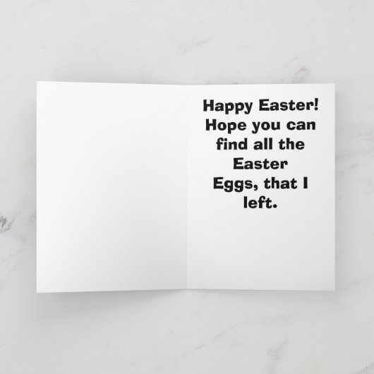 Ostermaus Feiertagskarte (Innenseite)