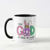 Ostermilchbecher 'Mit Gott sind alle Dinge möglich Tasse (Links)