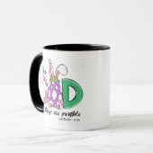 Ostermilchbecher 'Mit Gott sind alle Dinge möglich Tasse (Vorderseite Links)