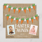 Osterminis Mini-Fotografie Session Flyer Einladung (Vorne/Hinten)
