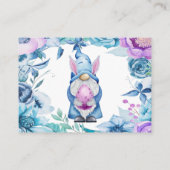 Ostermondäne Gnome-Windeln-Abdeckkarten Visitenkarte (Rückseite)