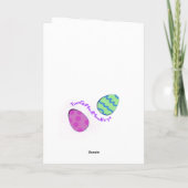 Ostermonkey Funny Funny Flies Grußkarte Karte (Rückseite)