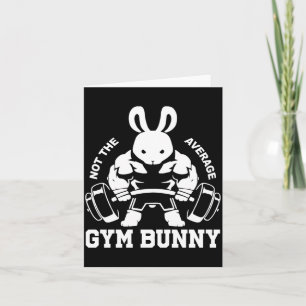 Ostermontag Fitness-Hase Gewichtheben Herren Karte