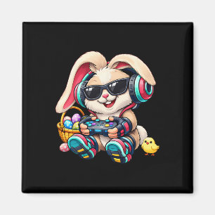 Ostermontag Jungen lustige Videospiele Hase Frohe Magnet