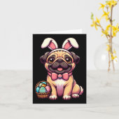 OsterMops Bunny Ears Egg Karte (Gelbe Blume)