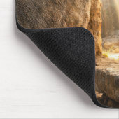 Ostermorgen leeres Grab Auferstehung Mousepad (Ecke)