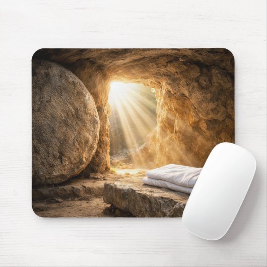 Ostermorgen leeres Grab Auferstehung Mousepad (Mit Mouse)