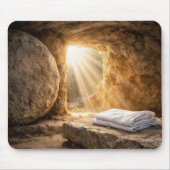 Ostermorgen leeres Grab Auferstehung Mousepad (Vorne)