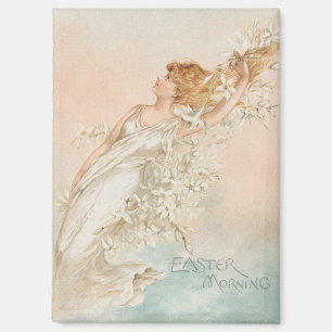"Ostermorgen" - Vintage Druck, L. Prang & Co. Magnet