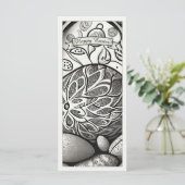 Ostermotiv b/w Cartoon mit Ostereiern 97330 (Stehend Vorderseite)