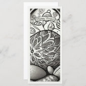 Ostermotiv b/w Cartoon mit Ostereiern 97330 (Vorne/Hinten)