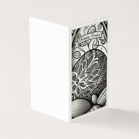 Ostermotiv b/w Cartoon mit Ostereiern 97330 (Vorderseite)