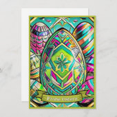 Ostermotiv-Cartoon mit Ostereier 13553 (Vorne/Hinten)