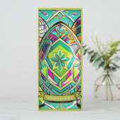 Ostermotiv-Cartoon mit Ostereier 13553 (Stehend Vorderseite)