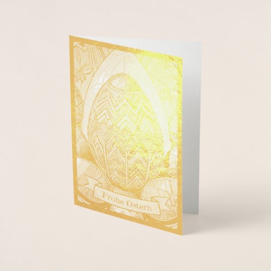 Ostermotiv Cartoon mit Ostereier 50085 Folienkarte (Vorderseite)