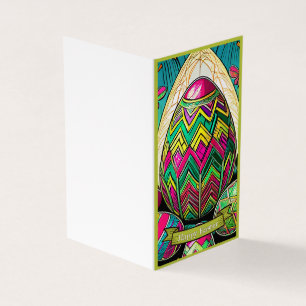 Ostermotiv Farbiger Cartoon mit Ostereiern 5008