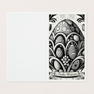 Ostermotiv monochrome Cartoon mit Ostereier 10756