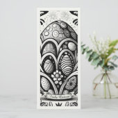 Ostermotiv monochrome Cartoon mit Ostereier 10756 (Stehend Vorderseite)