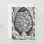 Ostermotiv monochrome Cartoon mit Ostereier 25024 (Vorderseite)